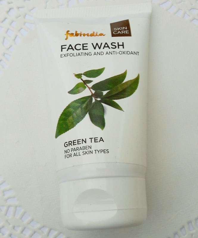 Fabindia Green Tea Face Wash Review Packaging