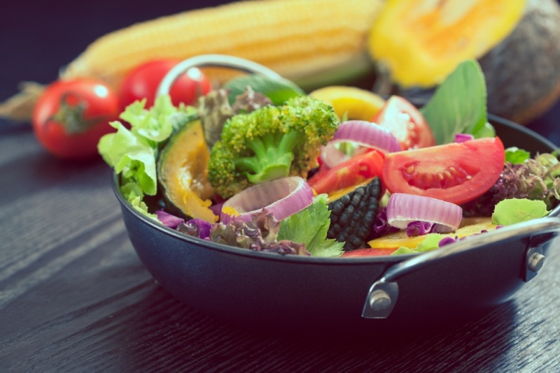 Fresh vegetable salad,healthy food