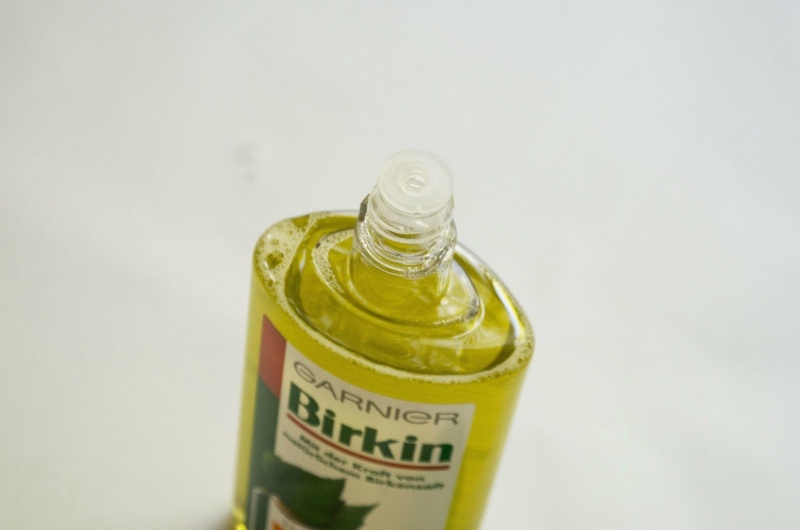 Garnier Birch Hair Water with Fat Review Open Close up