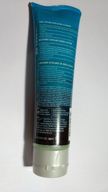 H2O Face Oasis Dual Action Exfoliating Cleanser tube