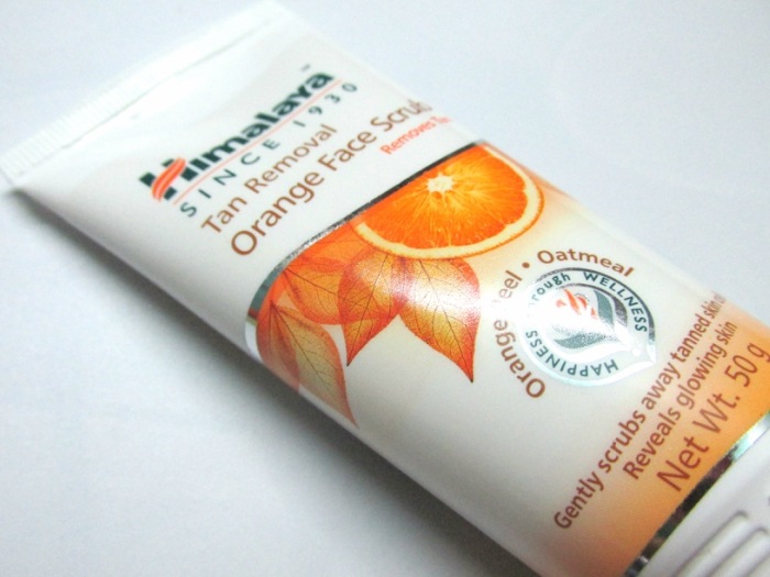 Himalaya Tan Removal Orange Face Scrub Review Close up