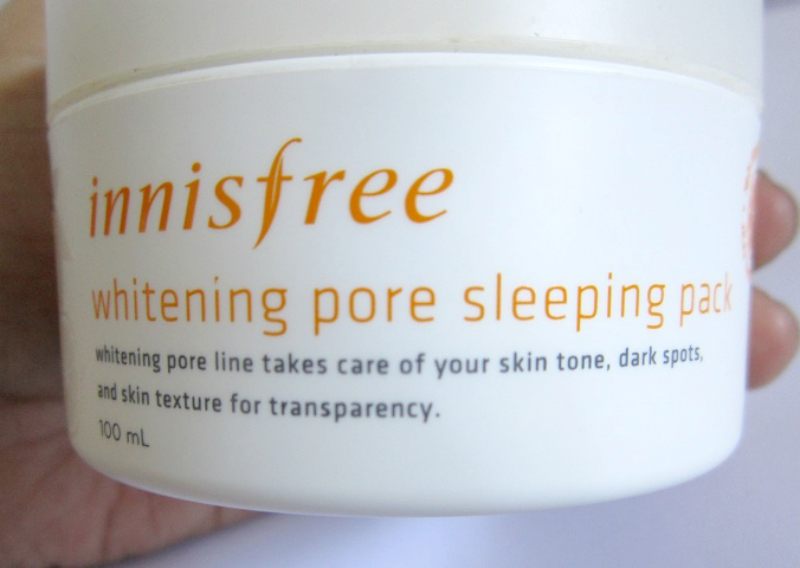 Innisfree Whitening Pore Sleeping Pack Review
