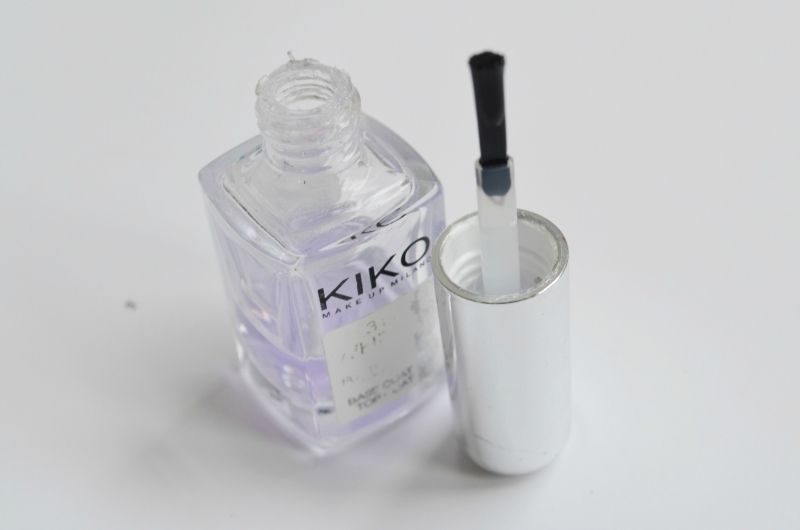 Kiko Milano Nail Care 3 in 1 White Base and Top Coat Review Open Cap