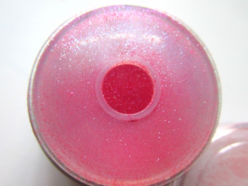 Kryolan Polyester Glitter Pastel Red Review Close up