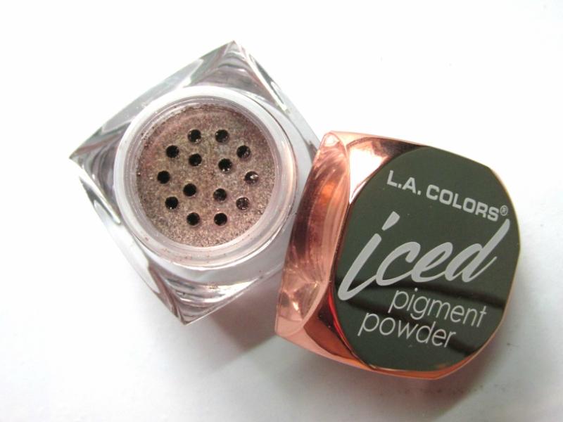 L.A. Colors Iced Pigment Powder Toasted Review