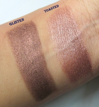 L.A. Colors Iced Pigment Powder Toasted Swatch