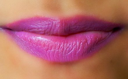 LA Colors Matte Lipstick in Amethyst lip swatch