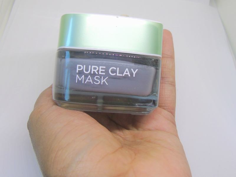 LOreal Paris Pure Clay Detox and Brighten Mask Review Closed Jar in Hand