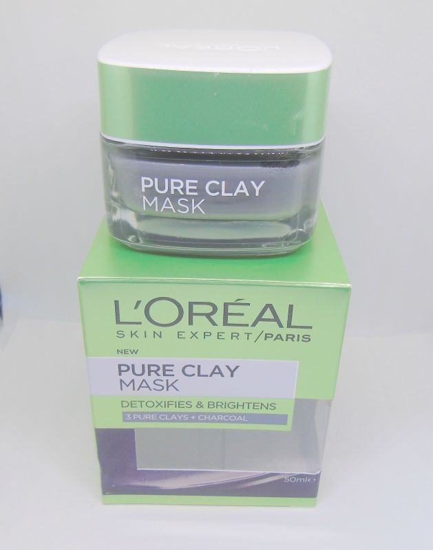 LOreal Paris Pure Clay Detox and Brighten Mask Review Jar on Box