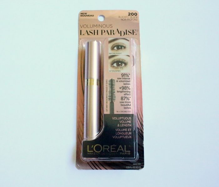 LOreal Voluminous Lash Paradise Mascara outer packaging