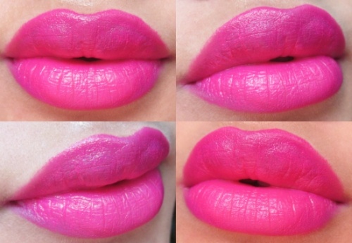 Lakme 9 to 5 Primer Matte Lipstick Pink Post Lip Swatch
