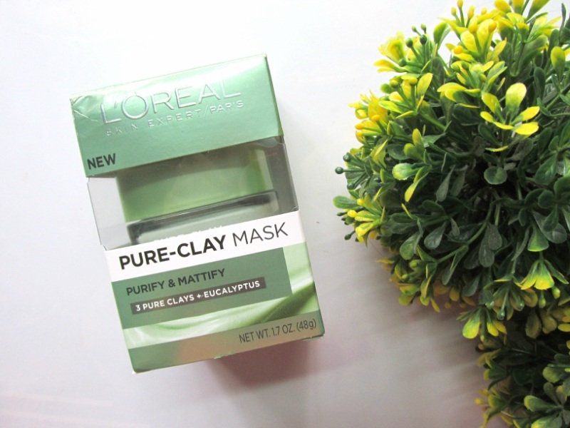 L’Oreal Paris Pure Clay Purify and Mattify Mask Packaging