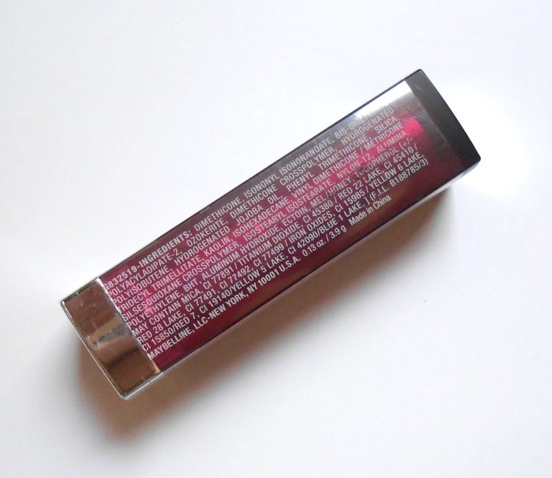 Maybelline The Powder Mattes Colorsensational Fuchsia Flash Lipstick ingredients