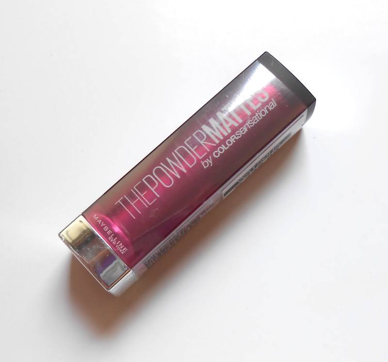 Maybelline The Powder Mattes Colorsensational Fuchsia Flash Lipstick packaging