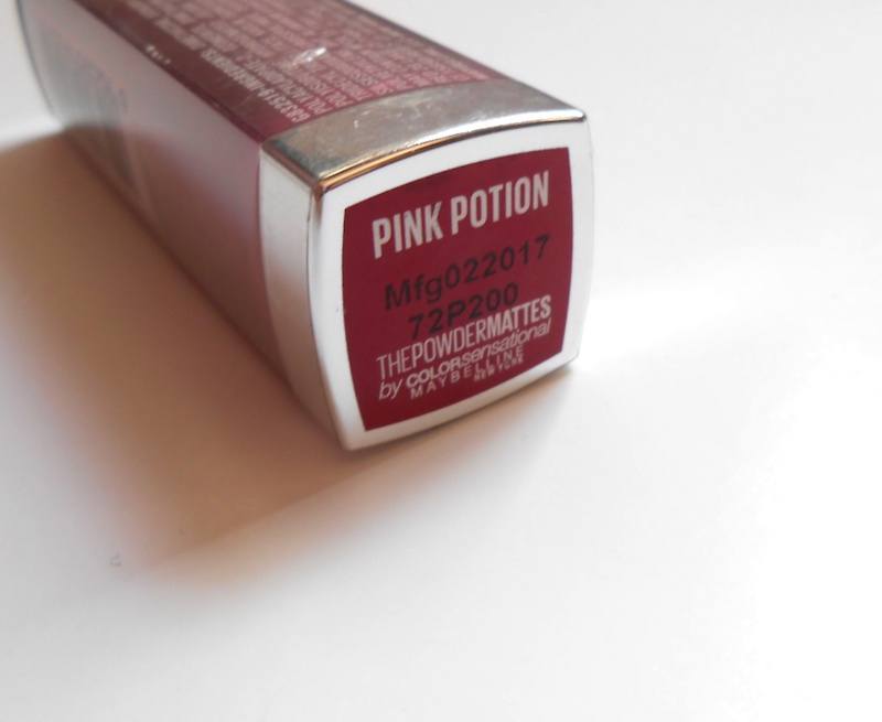 Maybelline The Powder Mattes by Colorsensational Lipstick Pink Potion shade name
