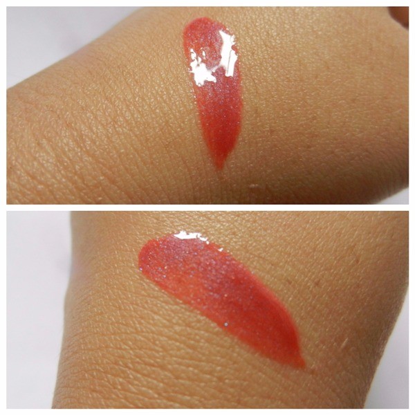 NYC Up To 8HR City Proof Extended Wear Lip Gloss Midnight Rose swatch on hand
