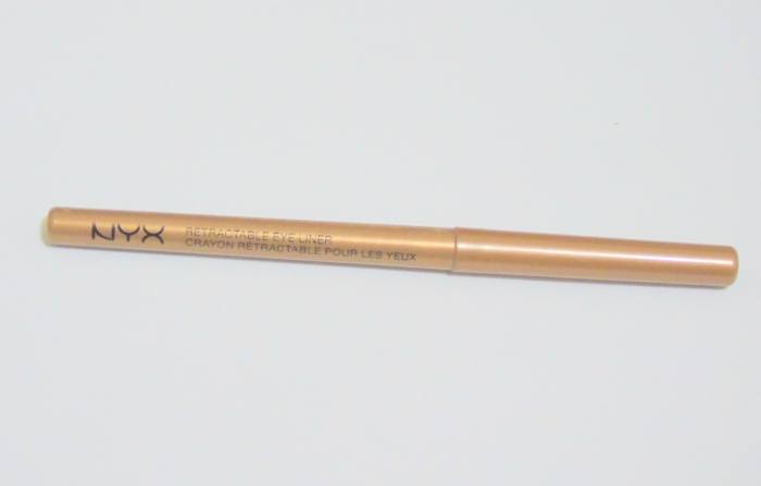 NYX Retractable Eye Liner Gold Review Packaging