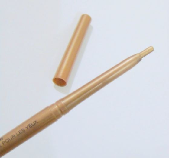 NYX Retractable Eye Liner Gold ReviewOPen close up