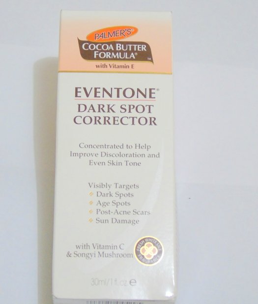 Palmers Cocoa Butter Formula Eventone Dark Spot Corrector Review Packaging