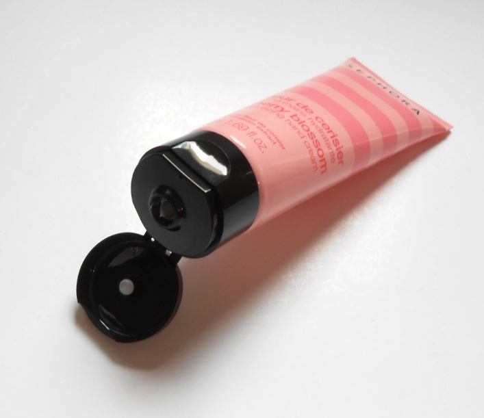 Sephora Collection Cherry Blossom Moisturizing Hand Cream open tube