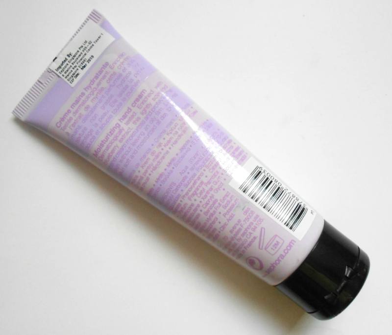 Sephora Collection Hand Cream Blueberry Review Back