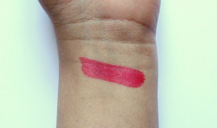 Sephora Collection Rouge Lip Tint 01 Rose swatch on hand
