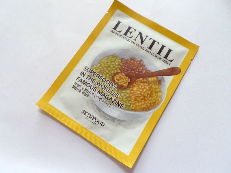 Skin Food Everyday Lentil Facial Mask Sheet Review