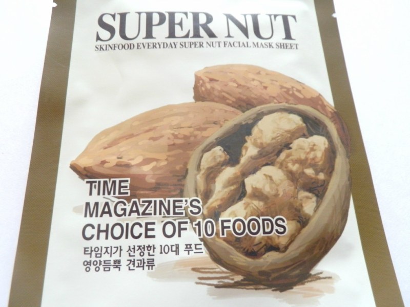 SkinFood Everyday Super Nut Facial Mask Review Close up Package