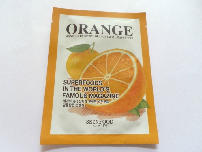 Skinfood Everyday Orange Facial Mask Review Front
