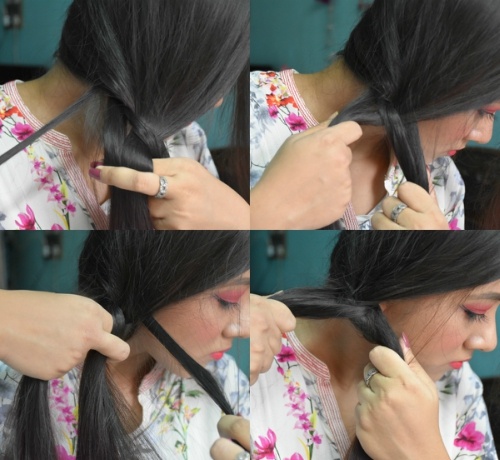 Step by Step Hair Tutorial Casual Long Fishtail Braid Two