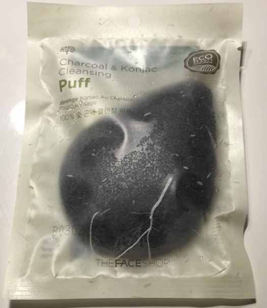 The Face Shop Charcoal and Konjac Cleansing Puff Review