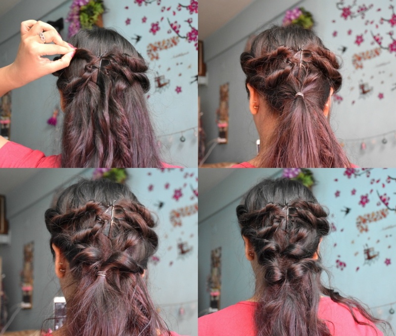 Twisted Knot Hairstyle Step 4
