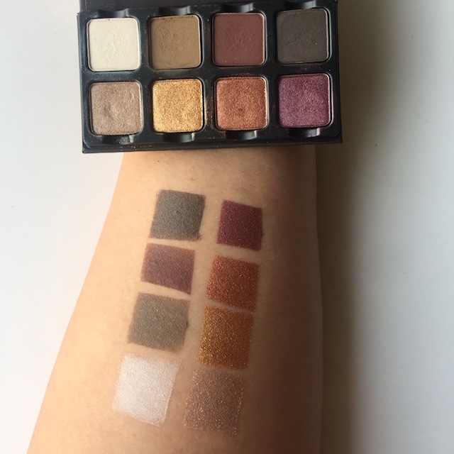 Viseart Eyeshadow Palette Petit Pro swatches on hand