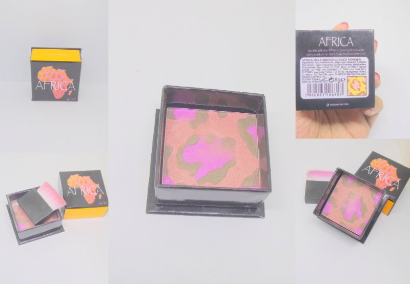 W7 Africa Multi Bronzing Face Powder Review Collage