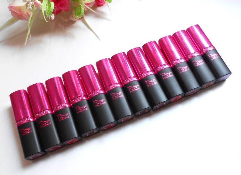 12 Loreal Paris Rouge Magique lipsticks outer packaging