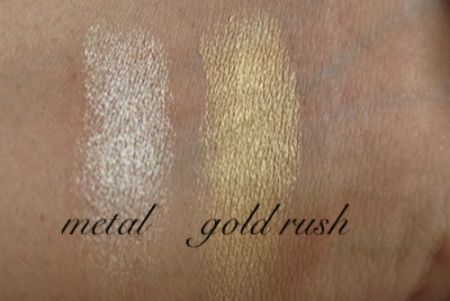 Anastasia Beverly Hills Eye Shadow Singles Metal and Gold Rush Review Swatch
