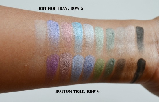BH Cosmetics Sixth Edition 120 Color Eyeshadow Palette Review Bottom Tray 5 6