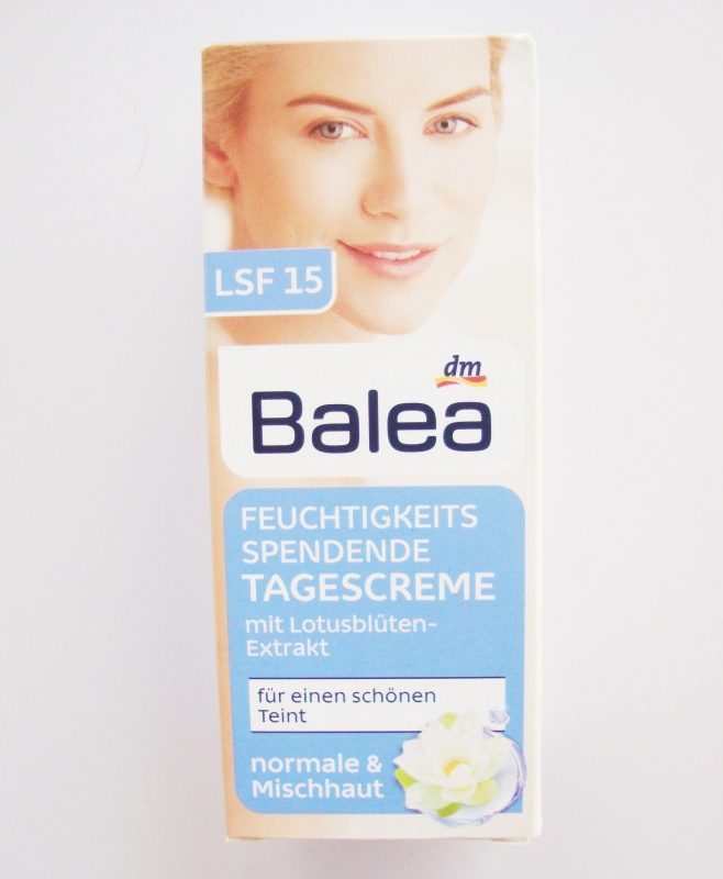 Balea Moisturizing Day Cream with SPF 15 Review Box