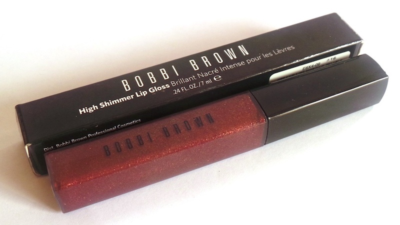 Bobbi Brown High Shimmer Lip Gloss Plum Gold tube