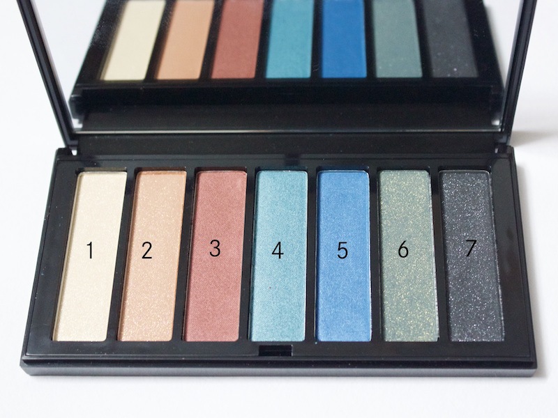 Colorbar Party All Nite Eyeshadow Palette shade names with numbers