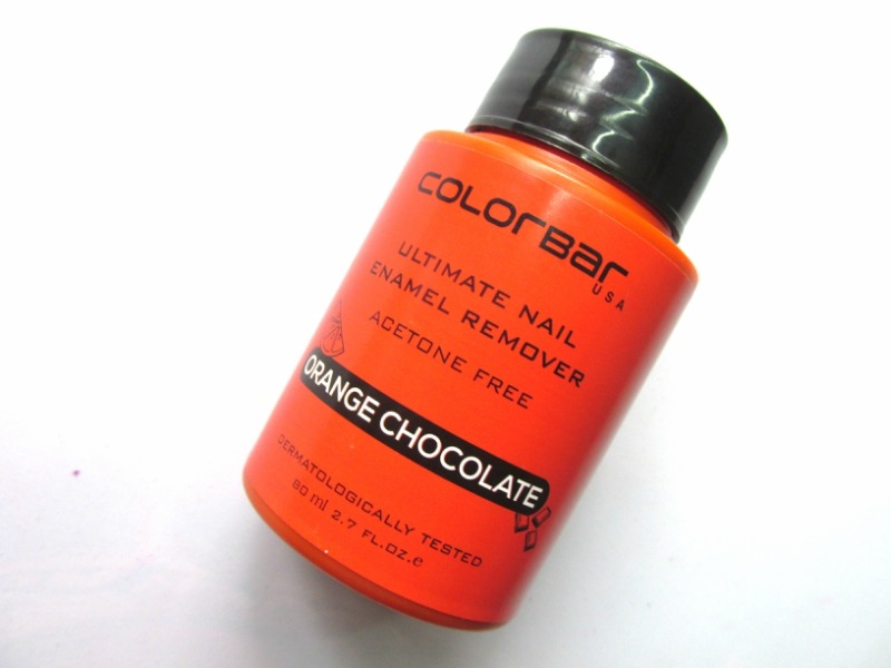 Colorbar Ultimate Nail Enamel Remover Orange Chocolate Review