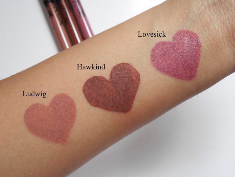 Kat Von D Everlasting Liquid Lipstick Hawkwind swatches on hand