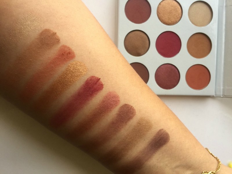 Kylie Cosmetics Kyshadow The Burgundy Palette Swatches