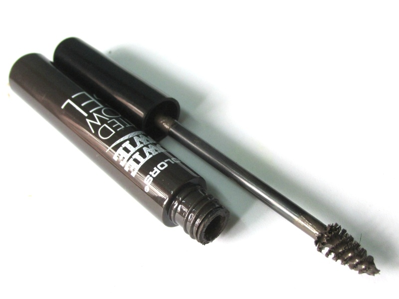 L.A. Colors Browie Wowie Tinted Brow Gel Dark Brown Review Wand and Tube