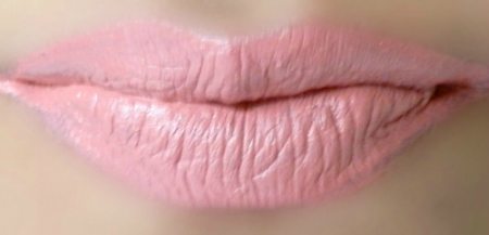 L.A. Colors Pout Matte Lip Gloss Let’s Kiss Review Lip Swatch Two