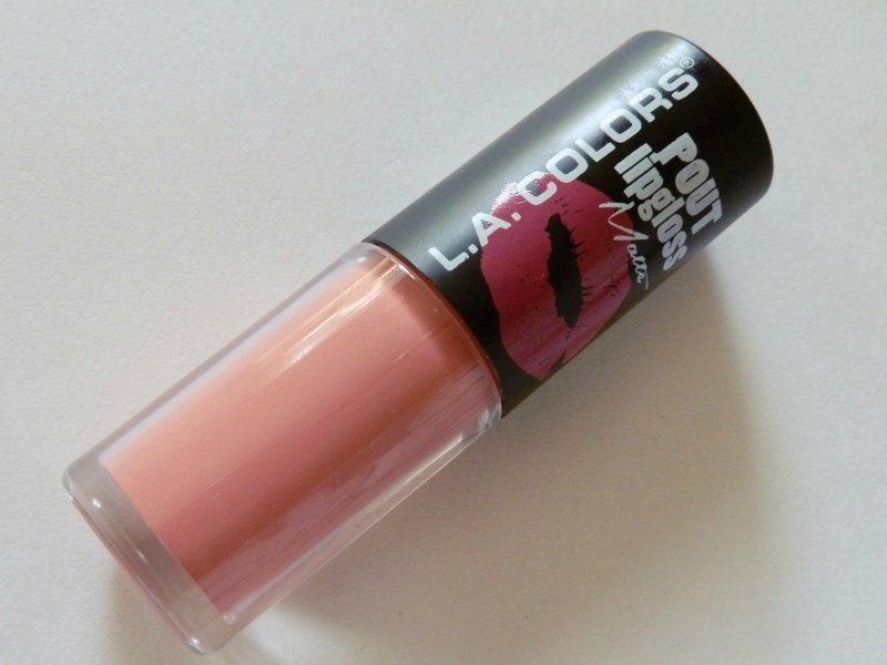 L.A. Colors Pout Matte Lip Gloss Let’s Kiss Review Packaging Tube