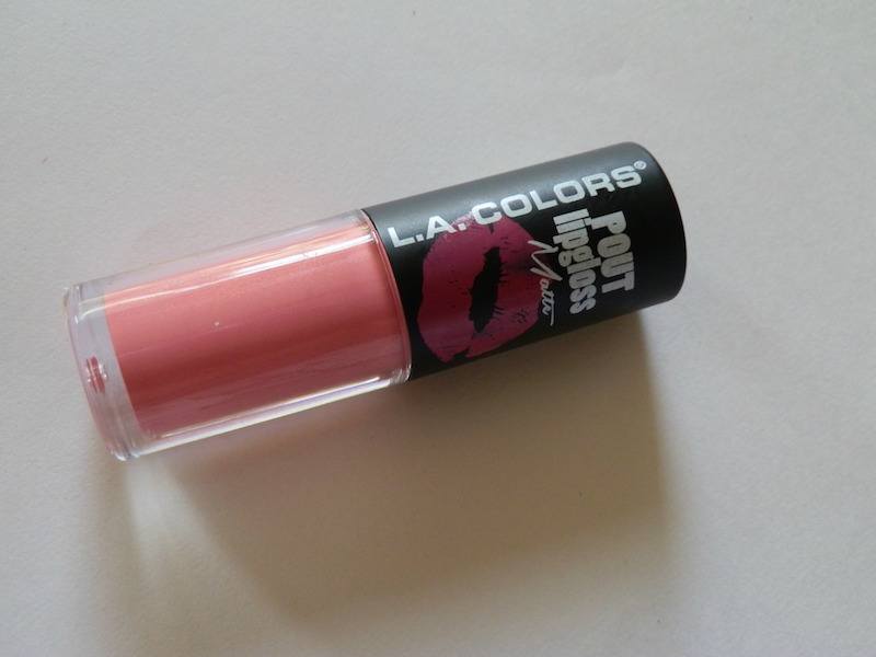 LA Colors Matte Pout Lip Gloss Angel Kisses Review