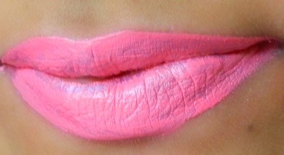 LA Colors Matte Pout Lip Gloss Angel Kisses lip swatch