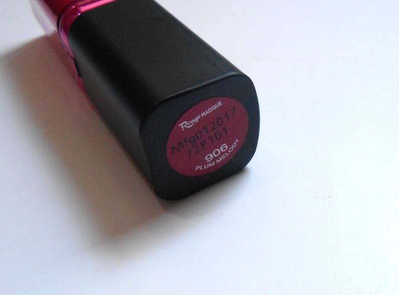 Loreal Paris Rouge Magique Lipstick Plum Melody shade label