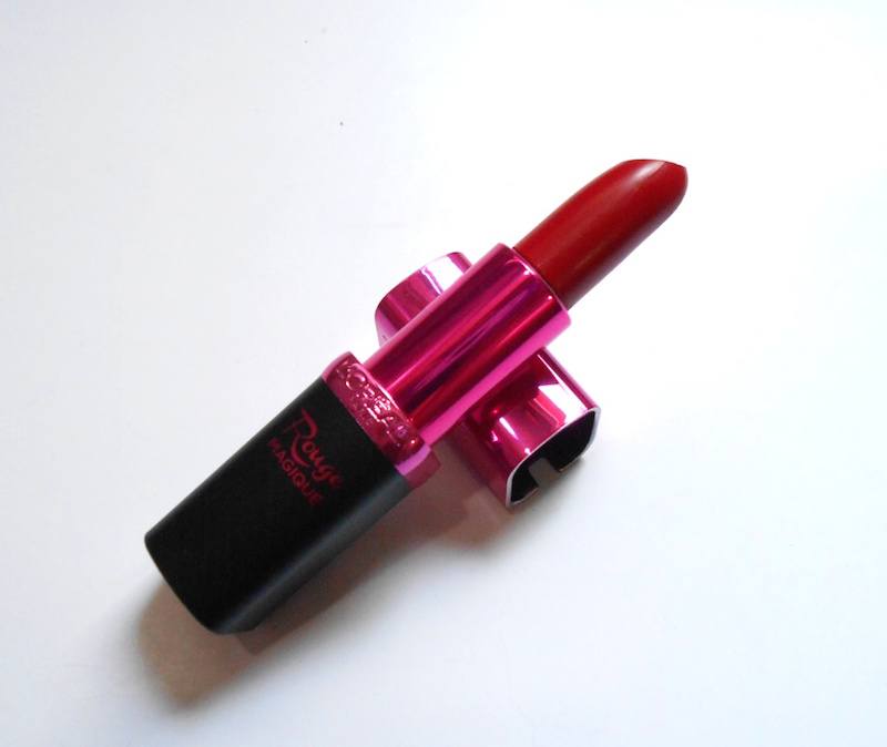Loreal Paris Rouge Magique Lipstick Scarlet Deja Vu full packaging